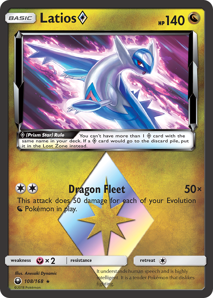 Latios (108/168) (Prism Star) [Sun & Moon: Celestial Storm] | I Want That Stuff Brandon