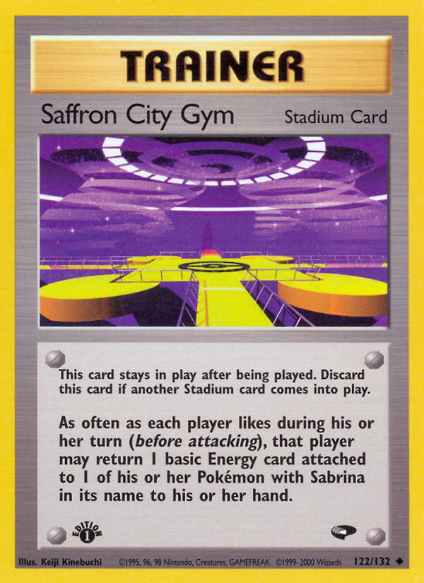 Saffron City Gym (122/132) [Gym Challenge 1st Edition] | I Want That Stuff Brandon