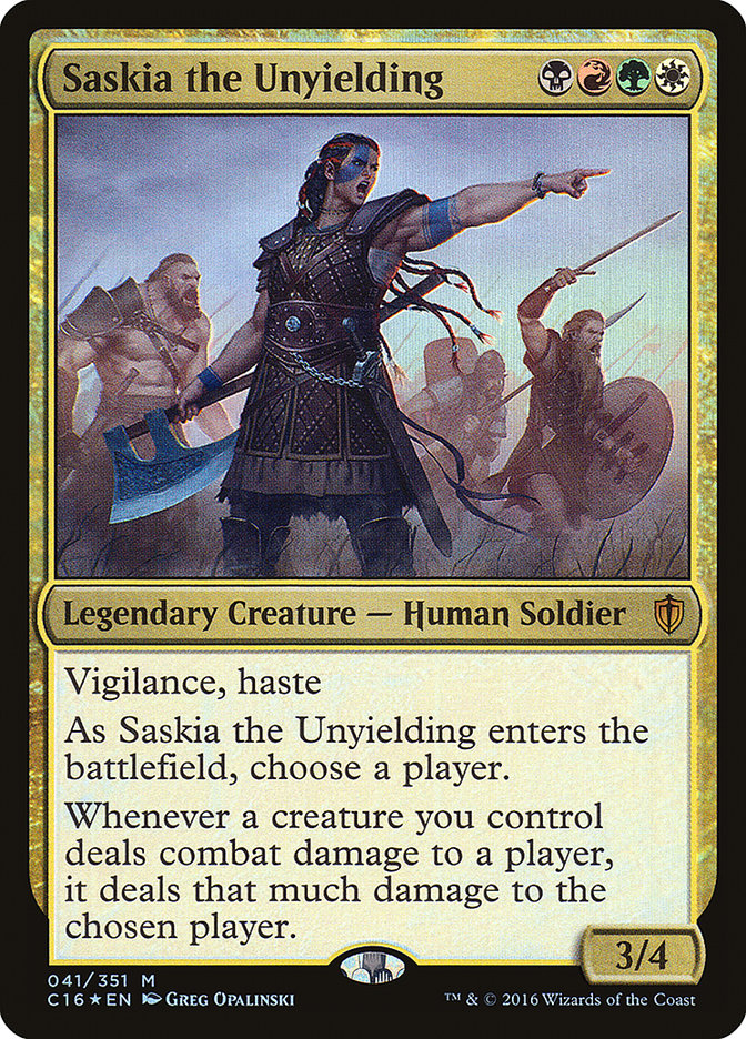 Saskia the Unyielding [Commander 2016] | I Want That Stuff Brandon