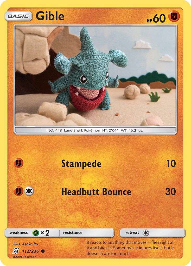 Gible (112/236) [Sun & Moon: Unified Minds] | I Want That Stuff Brandon