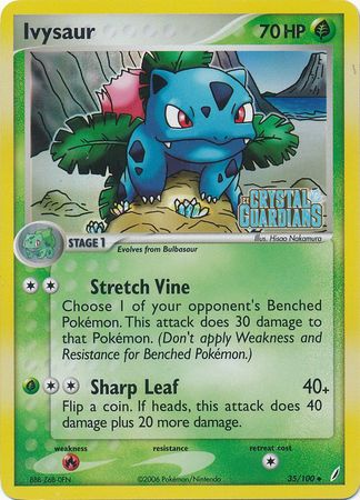 Ivysaur (35/100) (Stamped) [EX: Crystal Guardians] | I Want That Stuff Brandon