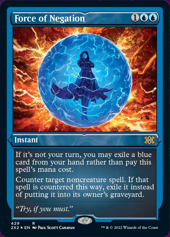 Force of Negation (Foil Etched) [Double Masters 2022] | I Want That Stuff Brandon