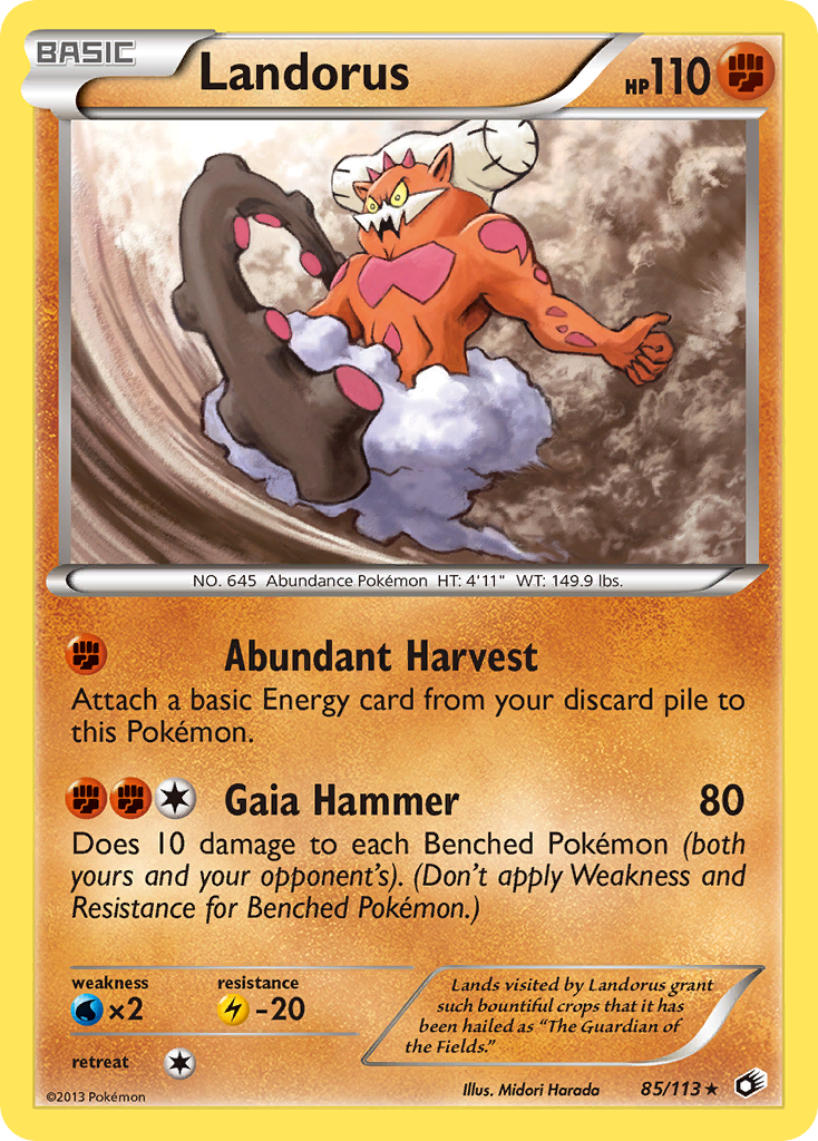 Landorus (85/113) [Black & White: Legendary Treasures] | I Want That Stuff Brandon