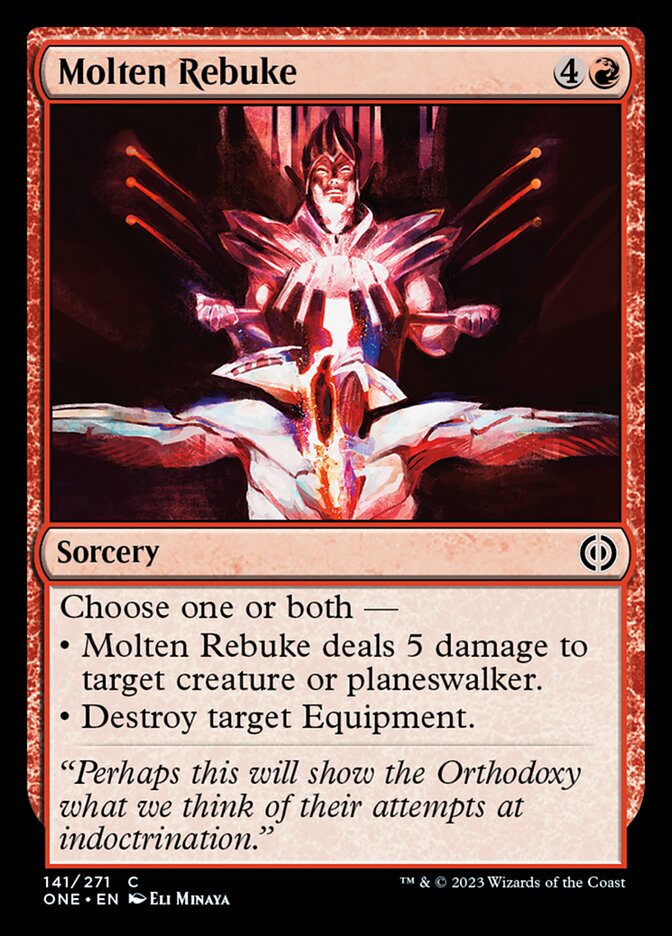 Molten Rebuke [Phyrexia: All Will Be One] | I Want That Stuff Brandon