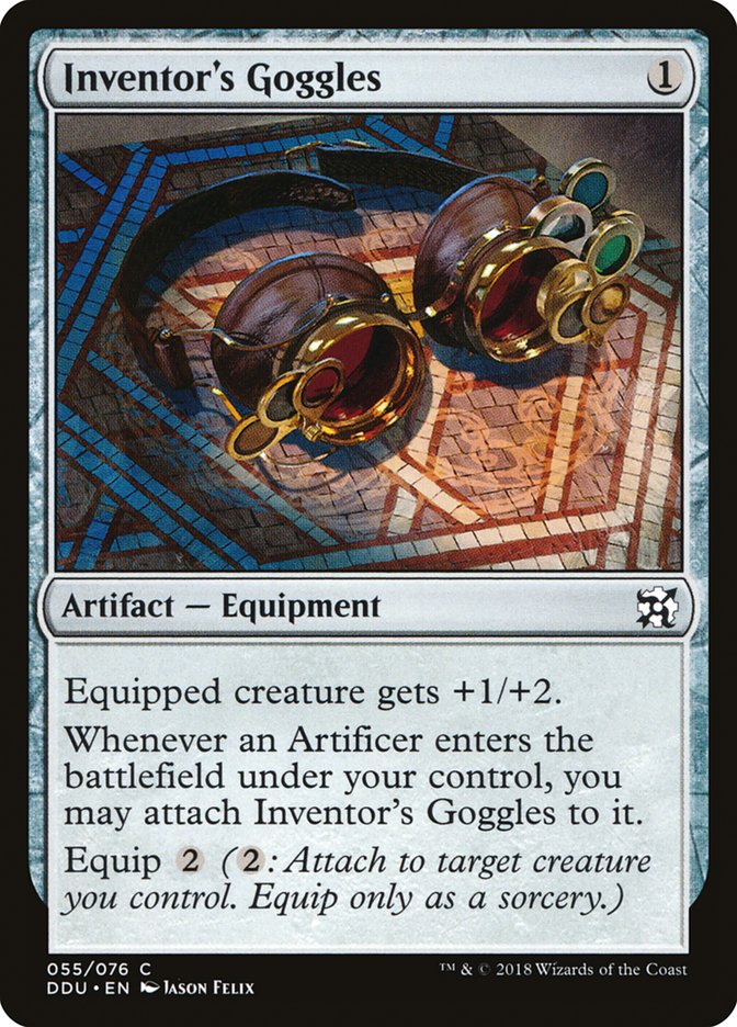 Inventor's Goggles [Duel Decks: Elves vs. Inventors] | I Want That Stuff Brandon