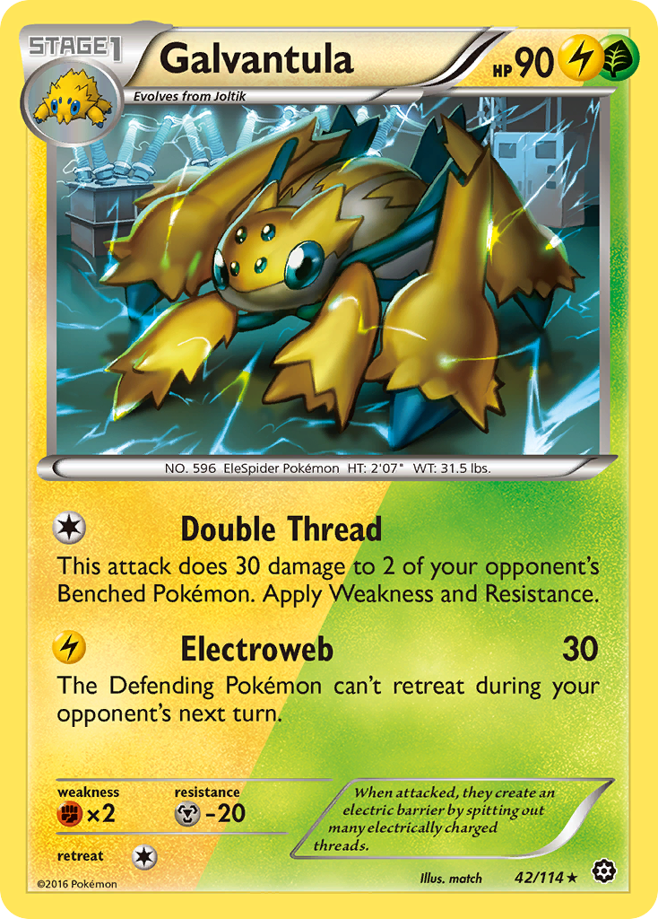 Galvantula (42/114) [XY: Steam Siege] | I Want That Stuff Brandon