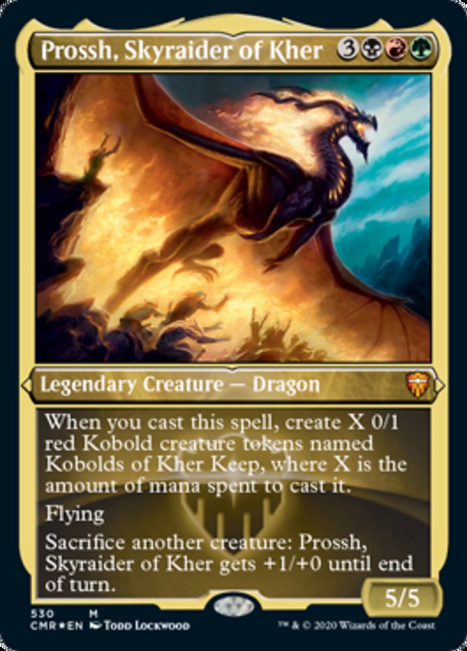 Prossh, Skyraider of Kher (Etched Foil) [Commander Legends] | I Want That Stuff Brandon