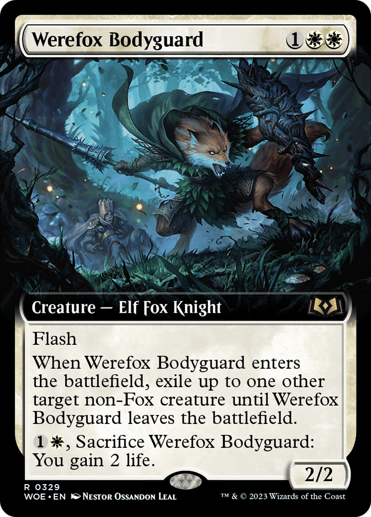 Werefox Bodyguard (Extended Art) [Wilds of Eldraine] | I Want That Stuff Brandon