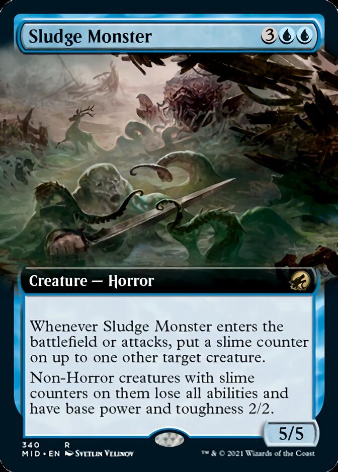 Sludge Monster (Extended Art) [Innistrad: Midnight Hunt] | I Want That Stuff Brandon