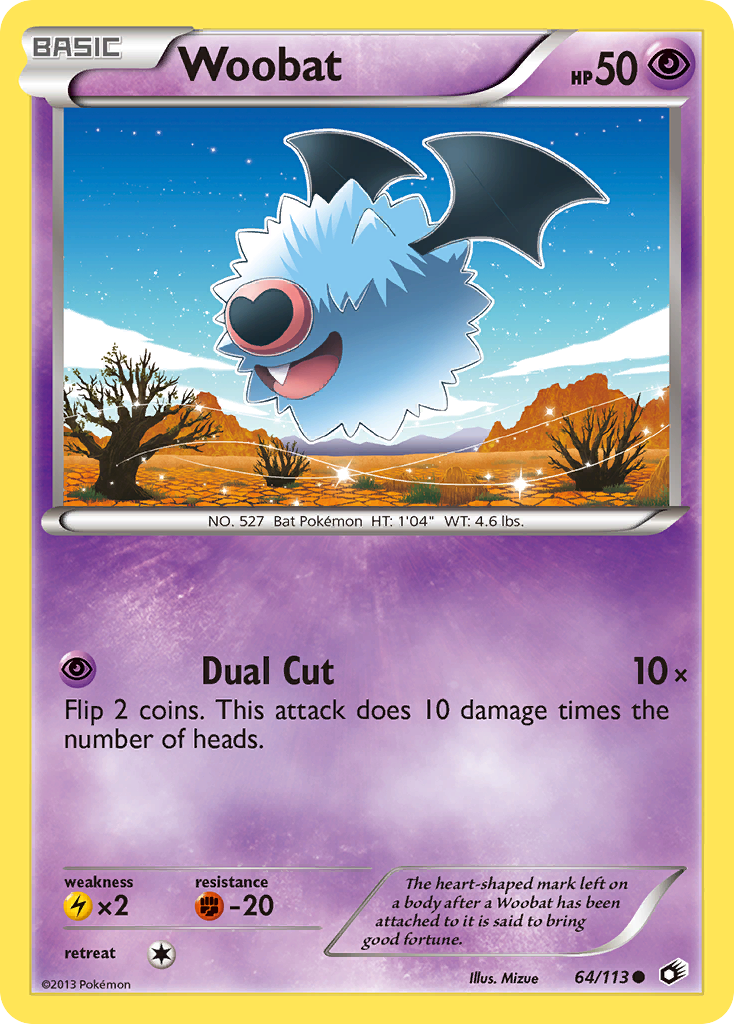 Woobat (64/113) [Black & White: Legendary Treasures] | I Want That Stuff Brandon