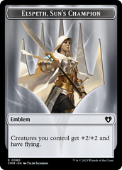 Elspeth, Sun's Champion Emblem // Copy (55) Double-Sided Token [Commander Masters Tokens] | I Want That Stuff Brandon