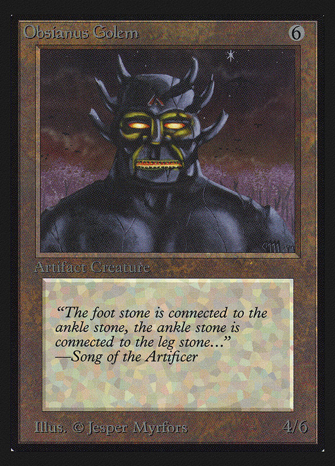 Obsianus Golem [International Collectors' Edition] | I Want That Stuff Brandon