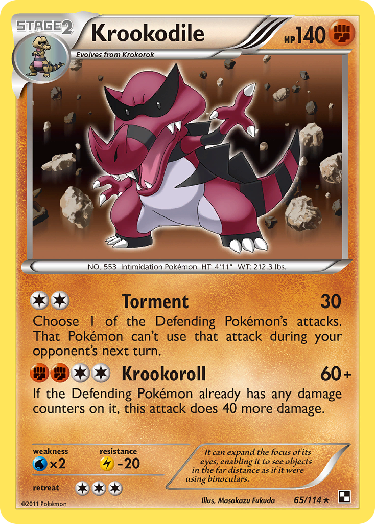 Krookodile (65/114) [Black & White: Base Set] | I Want That Stuff Brandon