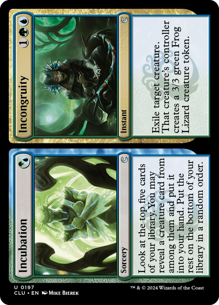 Incubation // Incongruity [Ravnica: Clue Edition] | I Want That Stuff Brandon