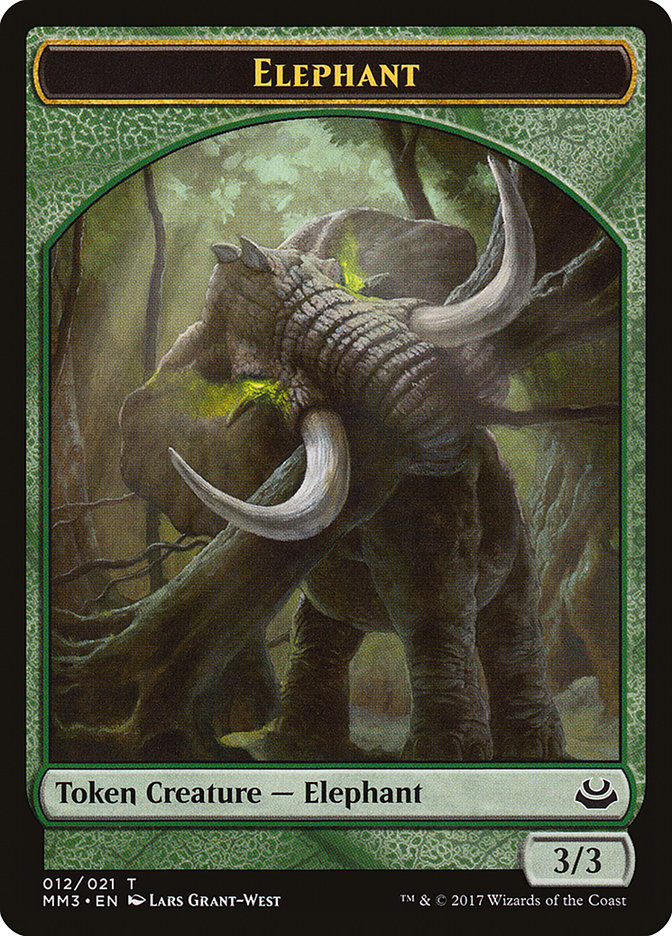 Elephant Token [Modern Masters 2017 Tokens] | I Want That Stuff Brandon