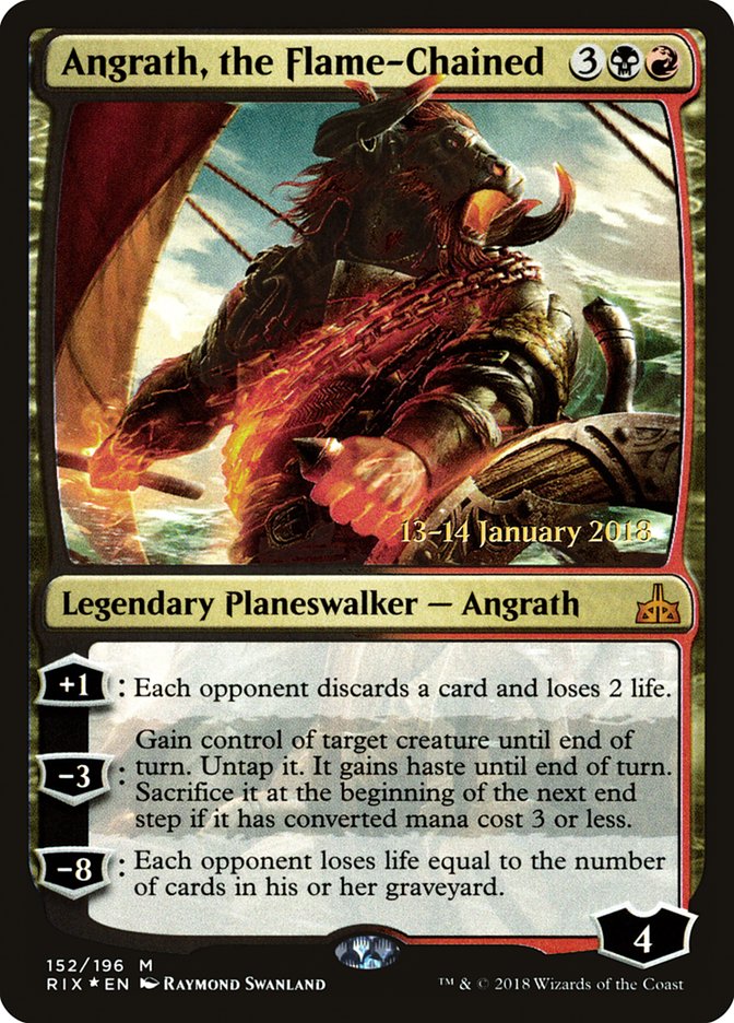 Angrath, the Flame-Chained [Rivals of Ixalan Prerelease Promos] | I Want That Stuff Brandon