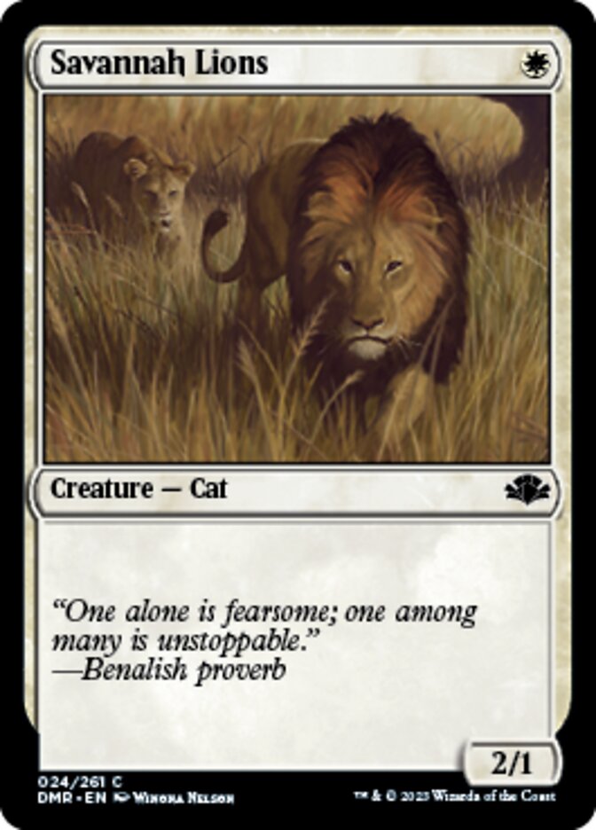 Savannah Lions [Dominaria Remastered] | I Want That Stuff Brandon