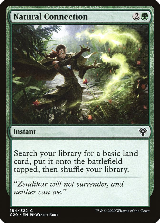 Natural Connection [Commander 2020] | I Want That Stuff Brandon
