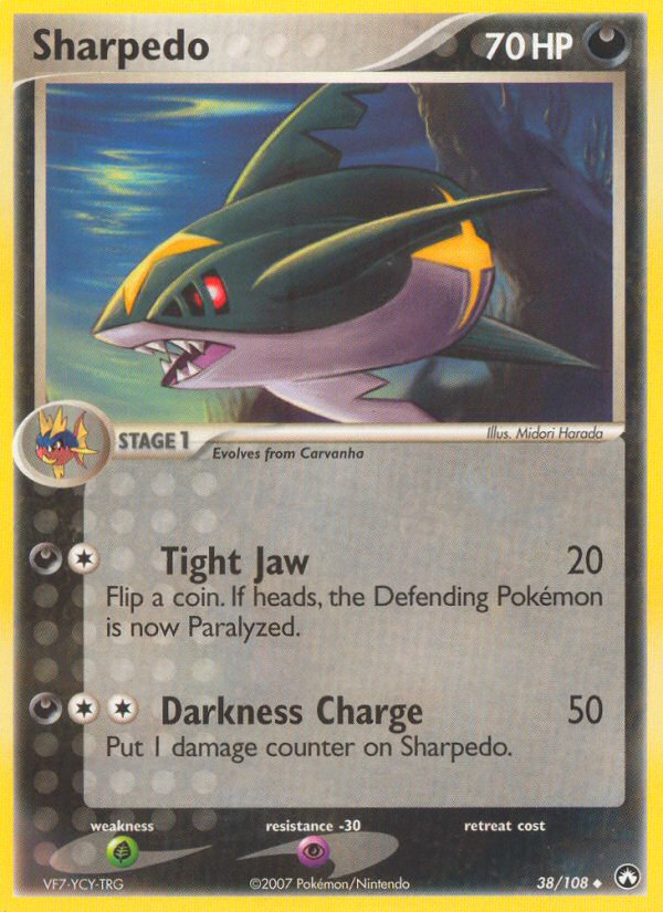 Sharpedo (38/108) [EX: Power Keepers] | I Want That Stuff Brandon