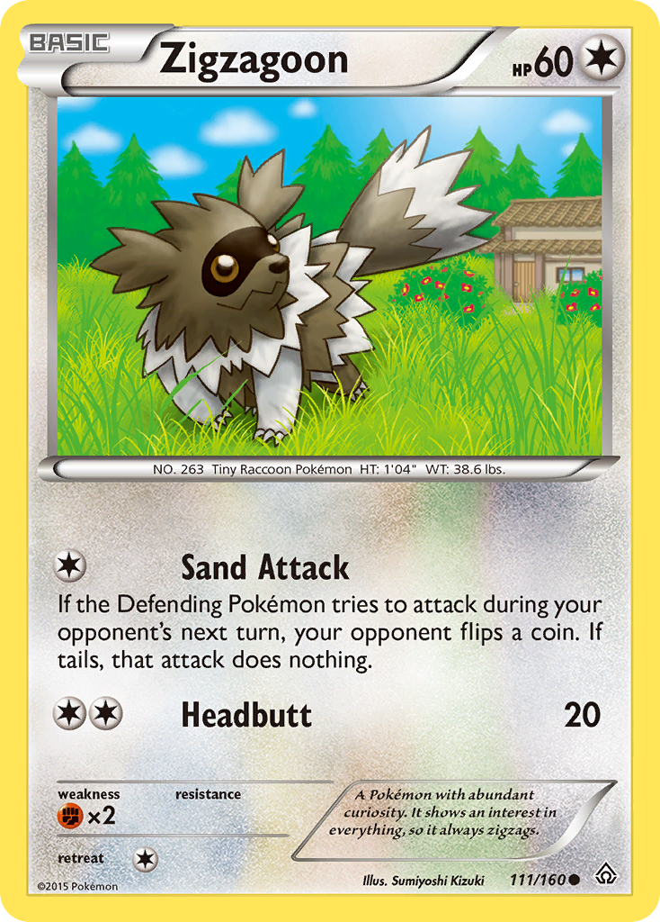 Zigzagoon (111/160) [XY: Primal Clash] | I Want That Stuff Brandon