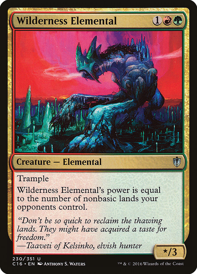 Wilderness Elemental [Commander 2016] | I Want That Stuff Brandon