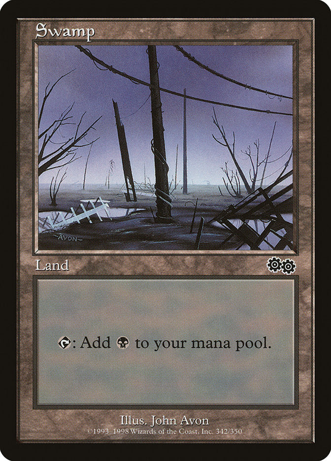 Swamp (342) [Urza's Saga] | I Want That Stuff Brandon