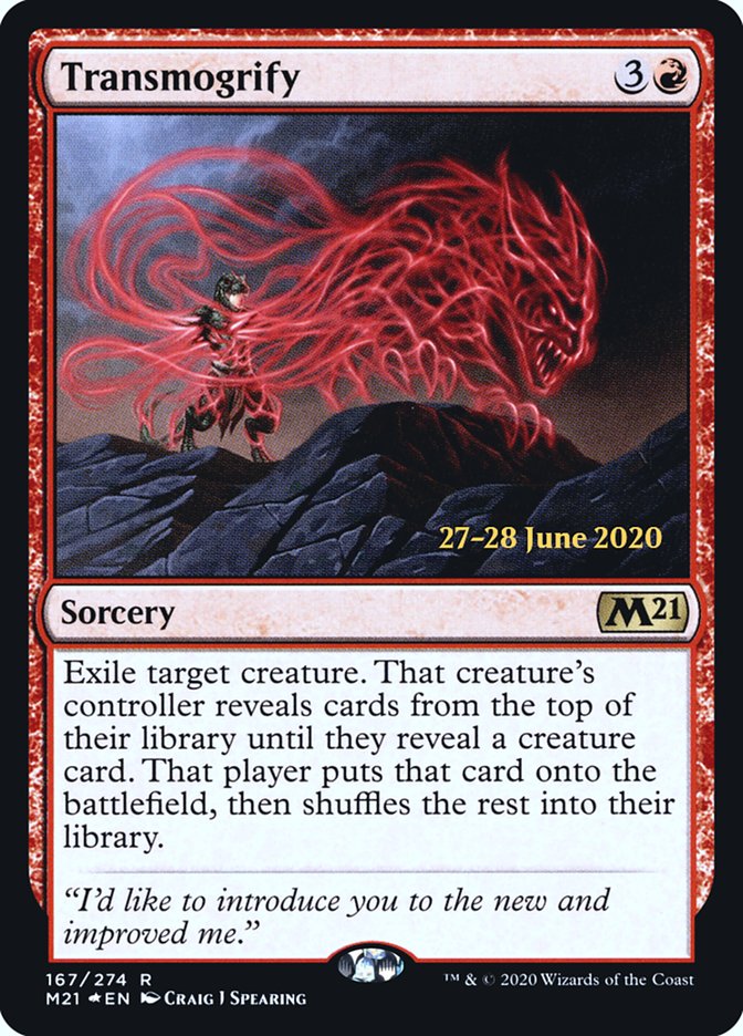 Transmogrify [Core Set 2021 Prerelease Promos] | I Want That Stuff Brandon