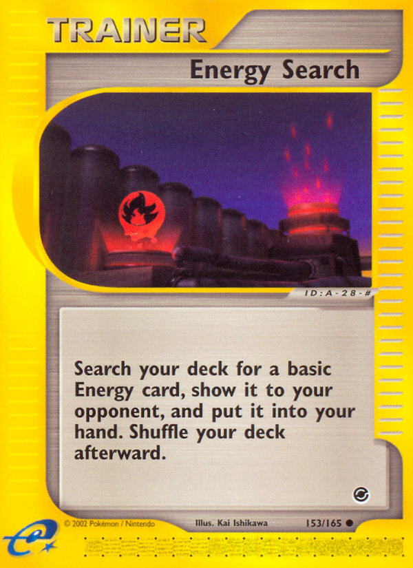 Energy Search (153/165) [Expedition: Base Set] | I Want That Stuff Brandon