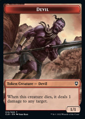 Treasure // Devil Double-Sided Token [Commander Legends: Battle for Baldur's Gate Tokens] | I Want That Stuff Brandon