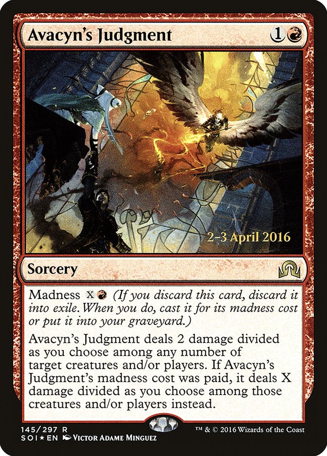 Avacyn's Judgment [Shadows over Innistrad Prerelease Promos] | I Want That Stuff Brandon