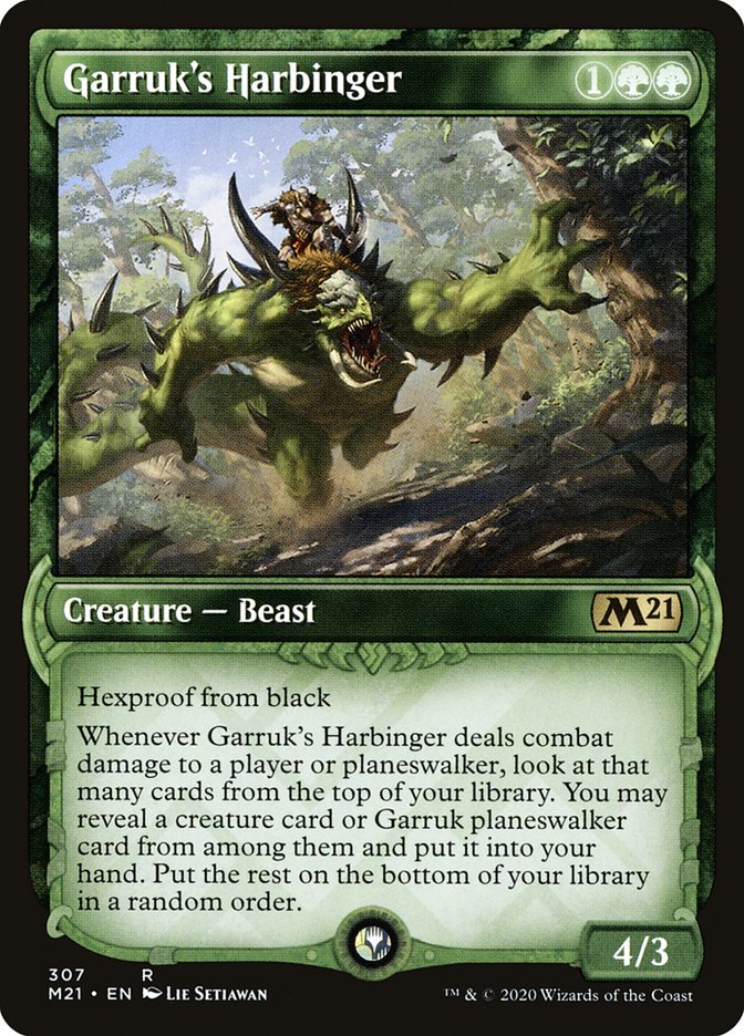 Garruk's Harbinger (Showcase) [Core Set 2021] | I Want That Stuff Brandon