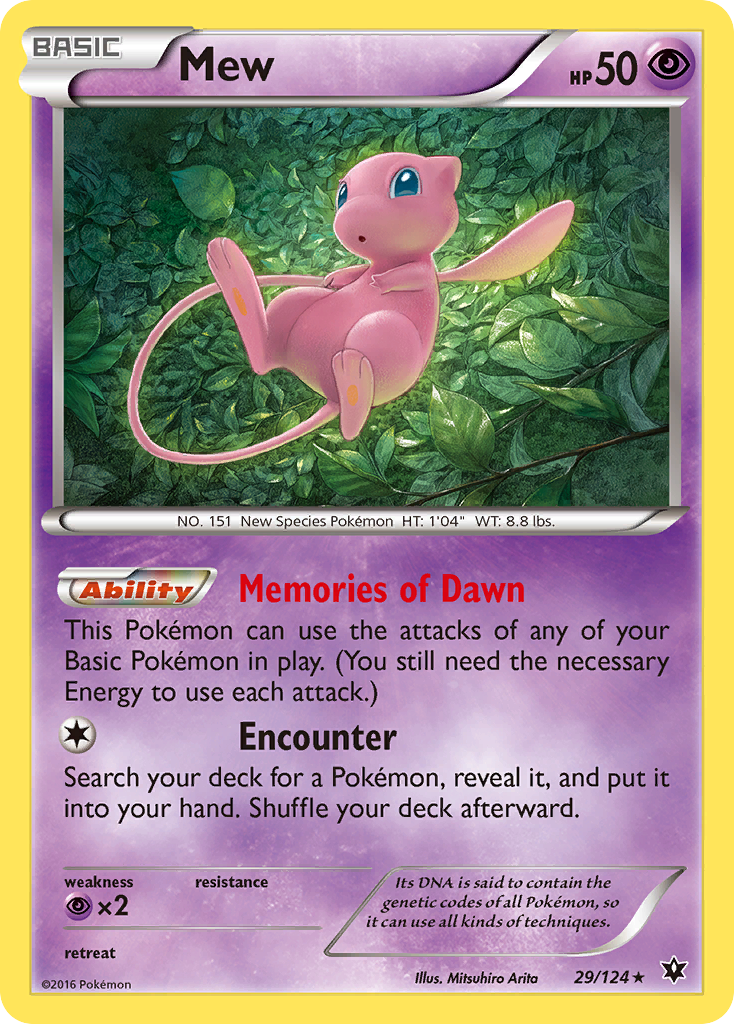 Mew (29/124) [XY: Fates Collide] | I Want That Stuff Brandon