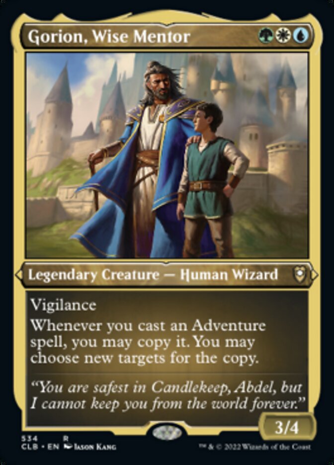 Gorion, Wise Mentor (Foil Etched) [Commander Legends: Battle for Baldur's Gate] | I Want That Stuff Brandon