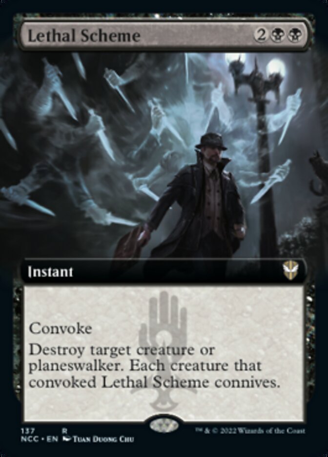 Lethal Scheme (Extended Art) [Streets of New Capenna Commander] | I Want That Stuff Brandon