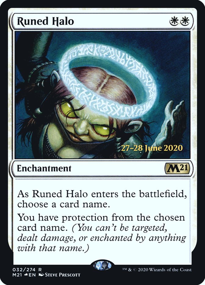 Runed Halo [Core Set 2021 Prerelease Promos] | I Want That Stuff Brandon