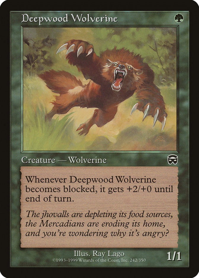 Deepwood Wolverine [Mercadian Masques] | I Want That Stuff Brandon