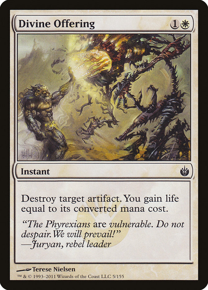 Divine Offering [Mirrodin Besieged] | I Want That Stuff Brandon