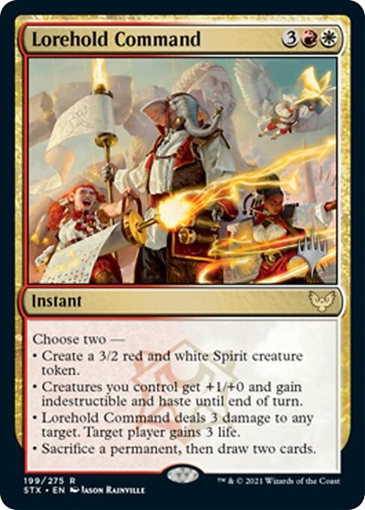 Lorehold Command (Promo Pack) [Strixhaven: School of Mages Promos] | I Want That Stuff Brandon