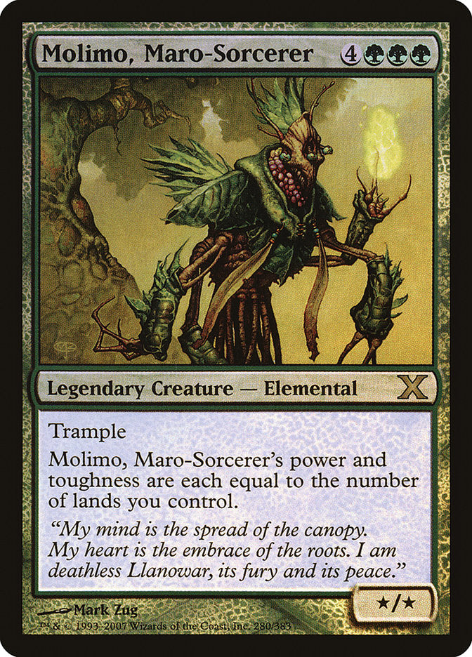 Molimo, Maro-Sorcerer (Premium Foil) [Tenth Edition] | I Want That Stuff Brandon