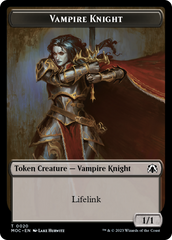 Vampire Knight // Soldier Double-Sided Token [March of the Machine Commander Tokens] | I Want That Stuff Brandon