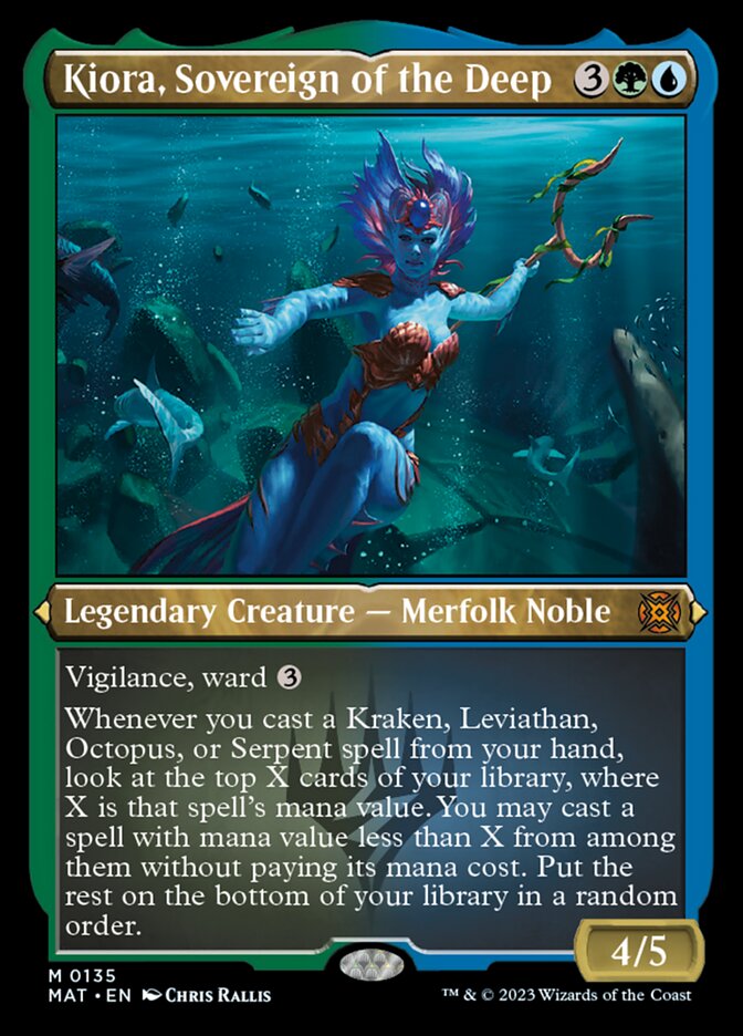Kiora, Sovereign of the Deep (Foil Etched) [March of the Machine: The Aftermath] | I Want That Stuff Brandon