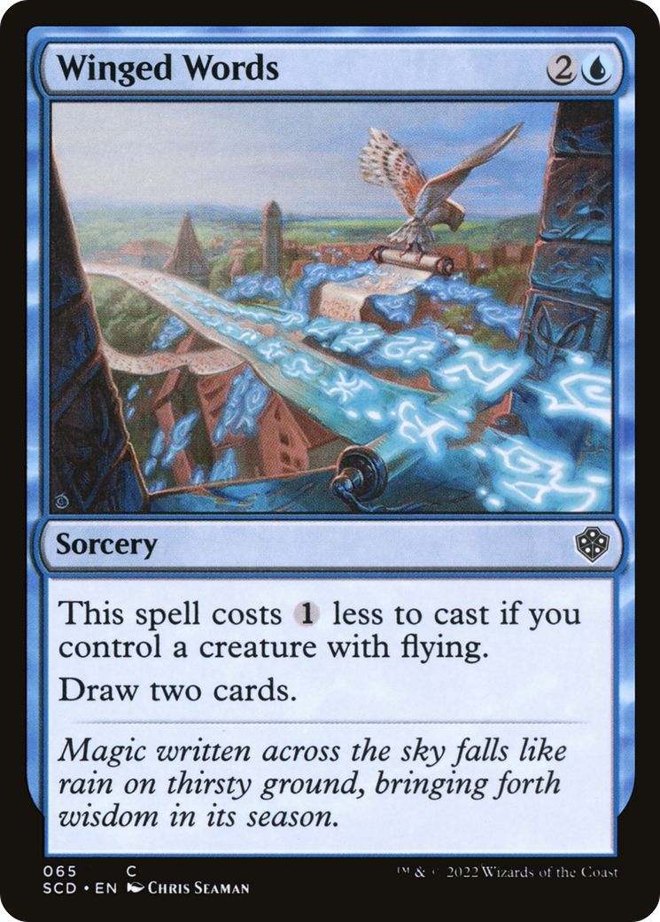 Winged Words [Starter Commander Decks] | I Want That Stuff Brandon