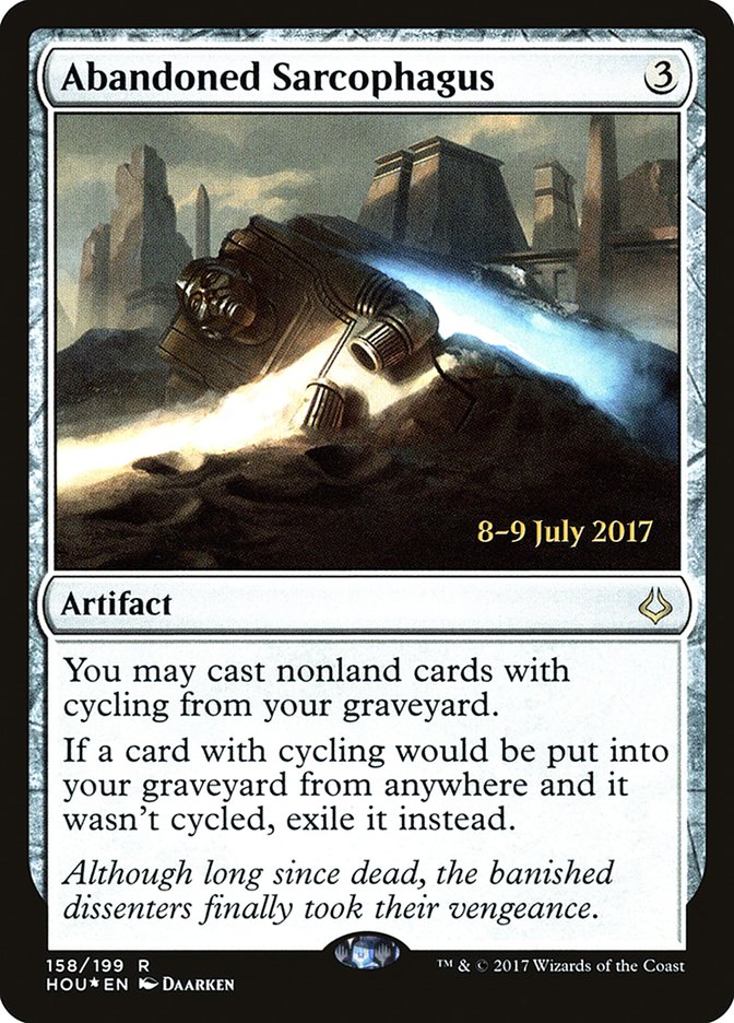 Abandoned Sarcophagus [Hour of Devastation Prerelease Promos] | I Want That Stuff Brandon