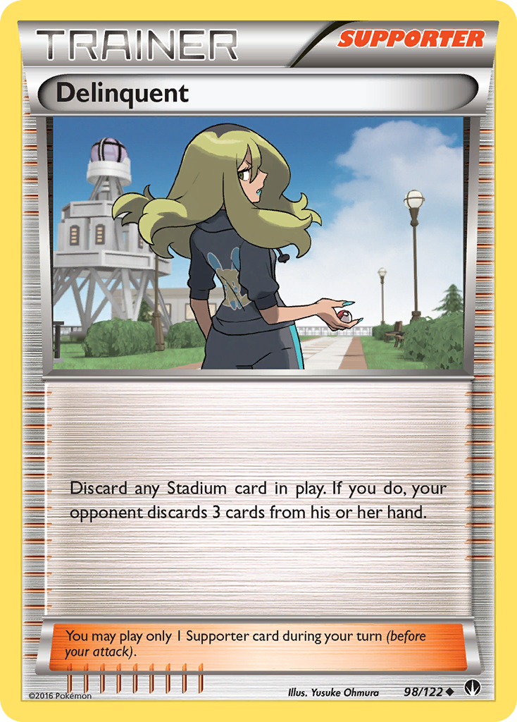 Delinquent (98/122) [XY: BREAKpoint] | I Want That Stuff Brandon