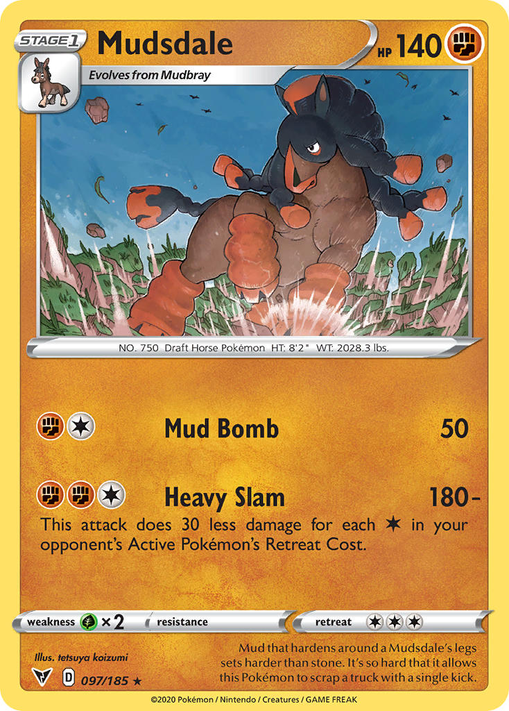 Mudsdale (097/185) [Sword & Shield: Vivid Voltage] | I Want That Stuff Brandon