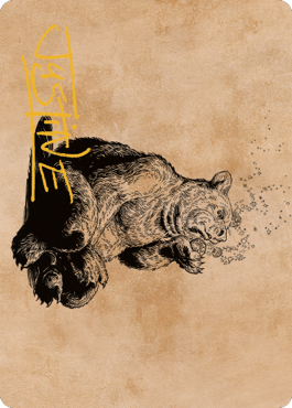 Wilson, Refined Grizzly Art Card (Gold-Stamped Signature) [Commander Legends: Battle for Baldur's Gate Art Series] | I Want That Stuff Brandon