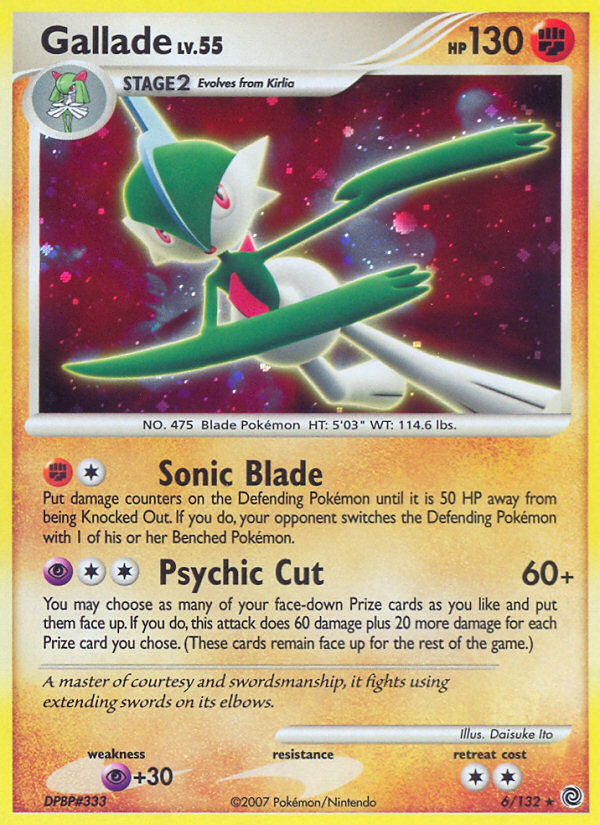 Gallade (6/132) [Diamond & Pearl: Secret Wonders] | I Want That Stuff Brandon