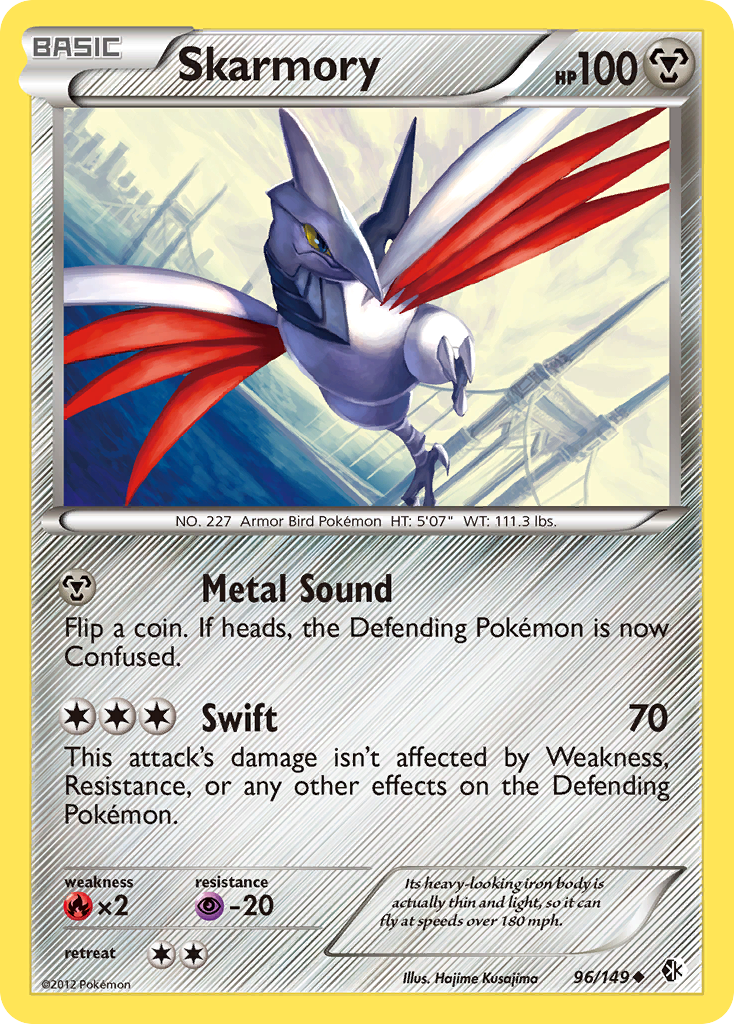 Skarmory (96/149) [Black & White: Boundaries Crossed] | I Want That Stuff Brandon