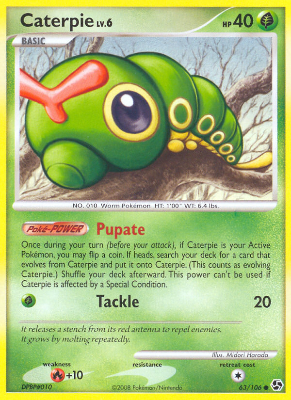 Caterpie (63/106) [Diamond & Pearl: Great Encounters] | I Want That Stuff Brandon