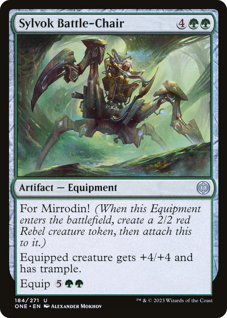 Sylvok Battle-Chair [Phyrexia: All Will Be One] | I Want That Stuff Brandon